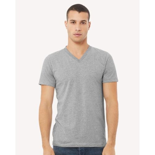 Unisex Heather CVC V-Neck Tee Thumbnail