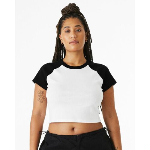 Women's Micro Rib Raglan Baby Tee Thumbnail