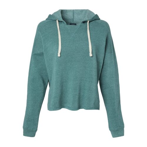 Women's Angel Fleece Crop Hooded Sweatshirt Thumbnail