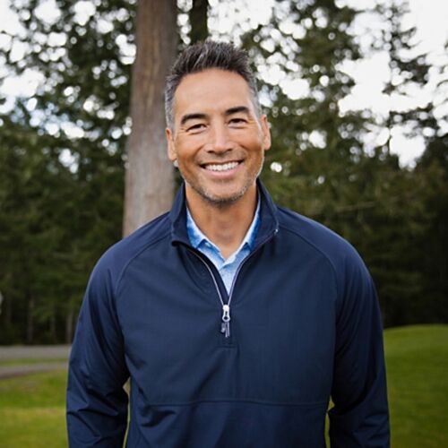 Cutter & Buck Adapt Eco Knit Hybrid Recycled Mens Quarter Zip Thumbnail