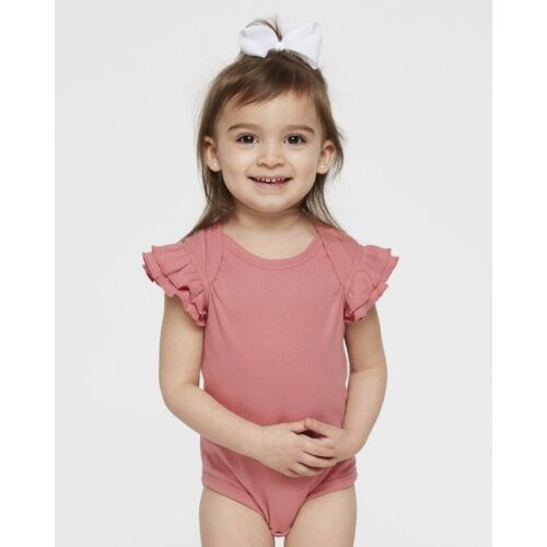 Infant Flutter Sleeve Baby Rib Bodysuit Thumbnail