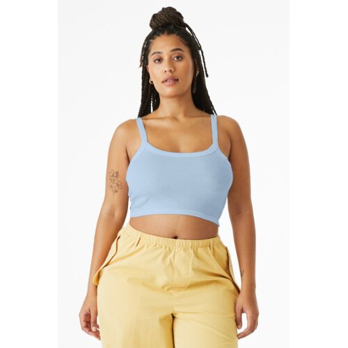 Women's Micro Rib Spaghetti Strap Tank Thumbnail