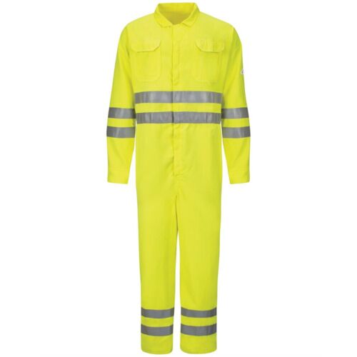 Men's Tall Hi-Vis Deluxe Coverall with Reflective Trim - CoolTouch® 2 - 7 oz. Thumbnail
