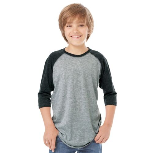 Youth Baseball Fine Jersey Three-Quarter Sleeve Tee Thumbnail