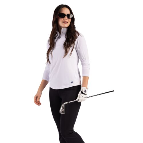 Cutter & Buck Prospect Recycled Featherlight Stretch Womens Quarter Zip Thumbnail