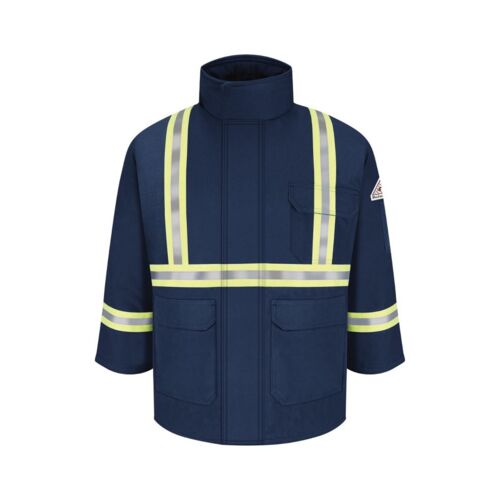 Men's Long Deluxe Parka With Reflective Trim - EXCEL FR® ComforTouch Thumbnail