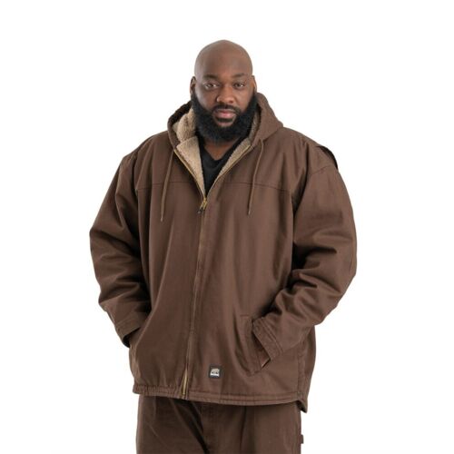 Men's Heartland Washed Duck Hooded Work Coat Thumbnail