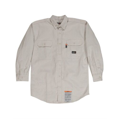 Men's Tall Flame-Resistant Down Plaid Work Shirt Thumbnail