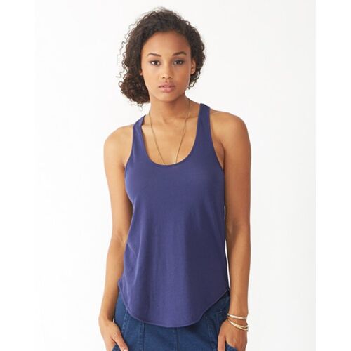 Women's Satin Jersey Shirttail Tank Thumbnail