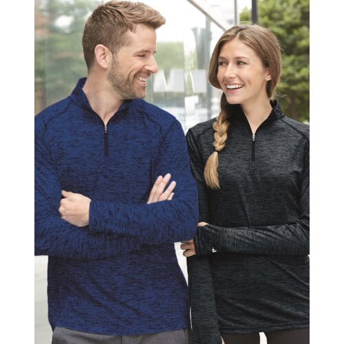 Men's Tonal Blend Quarter-Zip Pullover Thumbnail