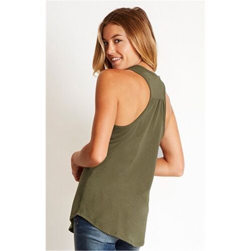 Women's Gathered Racerback Tank Thumbnail