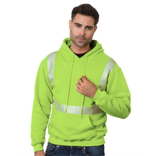 Unisex USA-Made High Visibility Hooded Sweatshirt Thumbnail