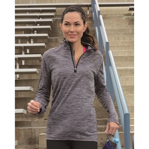 Women's Striated Quarter-Zip Pullover Thumbnail