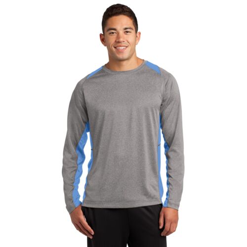 Long Sleeve Heather Colorblock Contender ™ Tee Thumbnail
