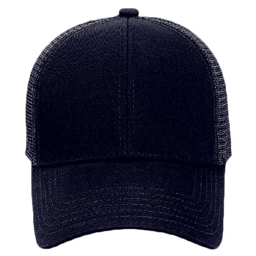 OTTO Cotton Twill Six Panel Low Profile Mesh Back Trucker Hat Thumbnail