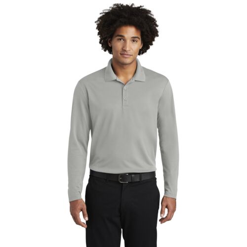 ® PosiCharge ® RacerMesh ® Long Sleeve Polo Thumbnail