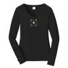 Ladies Long Sleeve Fan Favorite V Neck Tee Thumbnail