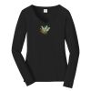 Ladies Long Sleeve Fan Favorite V Neck Tee Thumbnail