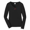Ladies Long Sleeve Fan Favorite V Neck Tee Thumbnail