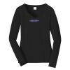 Ladies Long Sleeve Fan Favorite V Neck Tee Thumbnail