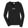 Ladies Long Sleeve Fan Favorite V Neck Tee Thumbnail