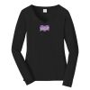Ladies Long Sleeve Fan Favorite V Neck Tee Thumbnail
