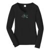 Ladies Long Sleeve Fan Favorite V Neck Tee Thumbnail