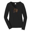 Ladies Long Sleeve Fan Favorite V Neck Tee Thumbnail