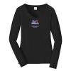 Ladies Long Sleeve Fan Favorite V Neck Tee Thumbnail