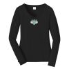Ladies Long Sleeve Fan Favorite V Neck Tee Thumbnail