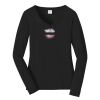 Ladies Long Sleeve Fan Favorite V Neck Tee Thumbnail