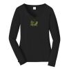 Ladies Long Sleeve Fan Favorite V Neck Tee Thumbnail