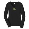 Ladies Long Sleeve Fan Favorite V Neck Tee Thumbnail