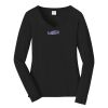 Ladies Long Sleeve Fan Favorite V Neck Tee Thumbnail