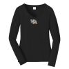 Ladies Long Sleeve Fan Favorite V Neck Tee Thumbnail