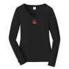 Ladies Long Sleeve Fan Favorite V Neck Tee Thumbnail