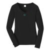 Ladies Long Sleeve Fan Favorite V Neck Tee Thumbnail