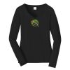 Ladies Long Sleeve Fan Favorite V Neck Tee Thumbnail