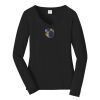 Ladies Long Sleeve Fan Favorite V Neck Tee Thumbnail