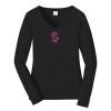 Ladies Long Sleeve Fan Favorite V Neck Tee Thumbnail
