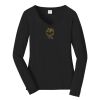 Ladies Long Sleeve Fan Favorite V Neck Tee Thumbnail