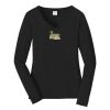 Ladies Long Sleeve Fan Favorite V Neck Tee Thumbnail