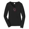 Ladies Long Sleeve Fan Favorite V Neck Tee Thumbnail