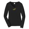 Ladies Long Sleeve Fan Favorite V Neck Tee Thumbnail