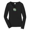 Ladies Long Sleeve Fan Favorite V Neck Tee Thumbnail