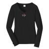 Ladies Long Sleeve Fan Favorite V Neck Tee Thumbnail