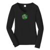 Ladies Long Sleeve Fan Favorite V Neck Tee Thumbnail