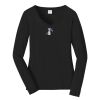 Ladies Long Sleeve Fan Favorite V Neck Tee Thumbnail