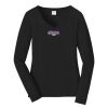 Ladies Long Sleeve Fan Favorite V Neck Tee Thumbnail