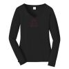 Ladies Long Sleeve Fan Favorite V Neck Tee Thumbnail